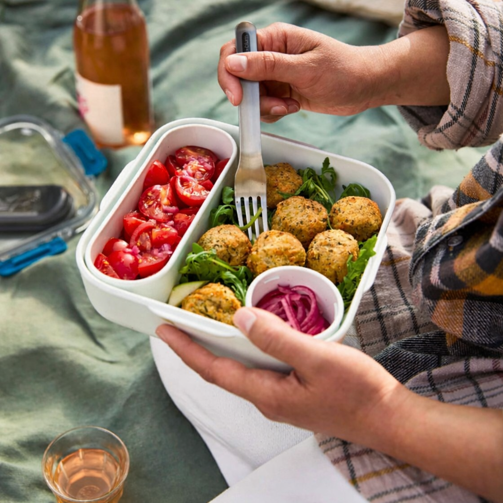 Lunch box original, Microwave safe/ Olive 34oz