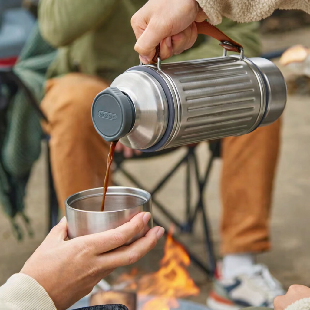 Insulated flask Stainless steel, with 2x cups