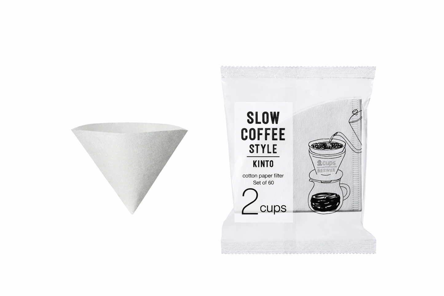 Cotton filter paper, 2 cups