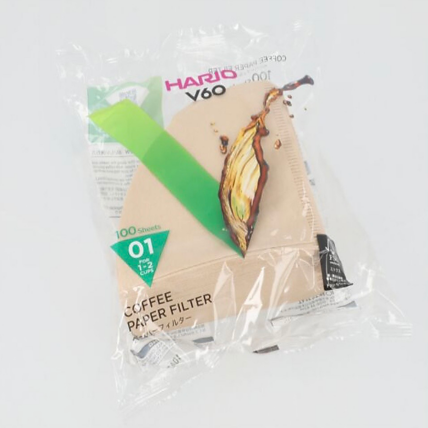 HARIO V60 PAPER FILTER 01 DRIPPER 40 SHEETS - UNBLEACHED