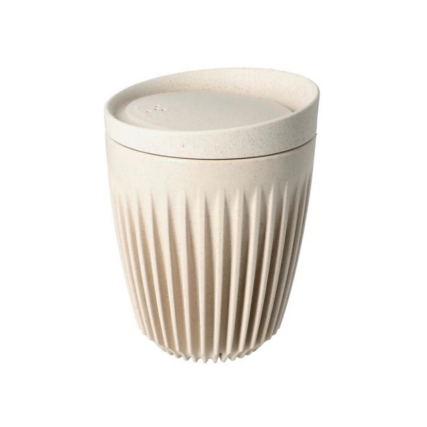 HUSKEE CUP & LID NATURAL - RETAIL PACKAGING 8OZ/24CL