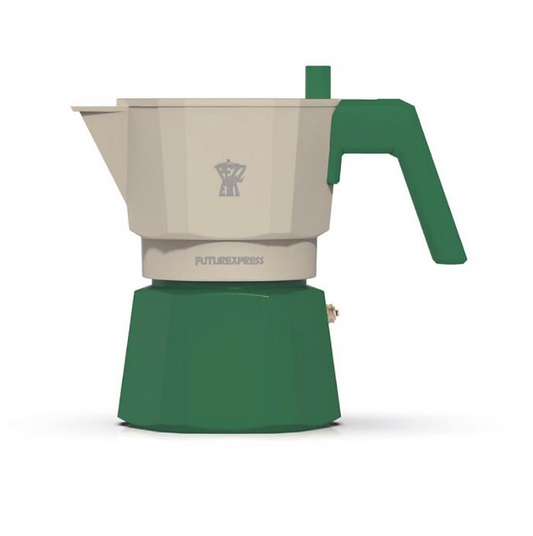 PEZZETTI FUTUREXPRESS MOKA POT - 3 CUP FOREST GREEN